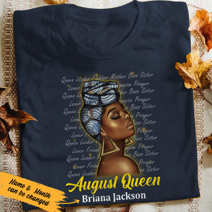 Personalized BWA August Queen T Shirt JL133 30O47 1