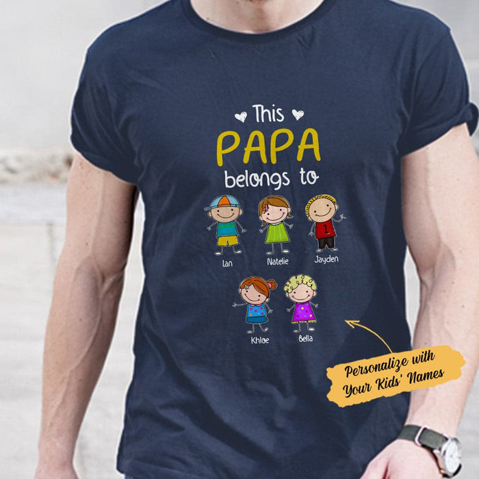 Personalized Grandpa Doodle T Shirt SMY224 81O34 1