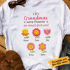 Personalized Grandma Flower White T Shirt JN182 95O47 thumb 1