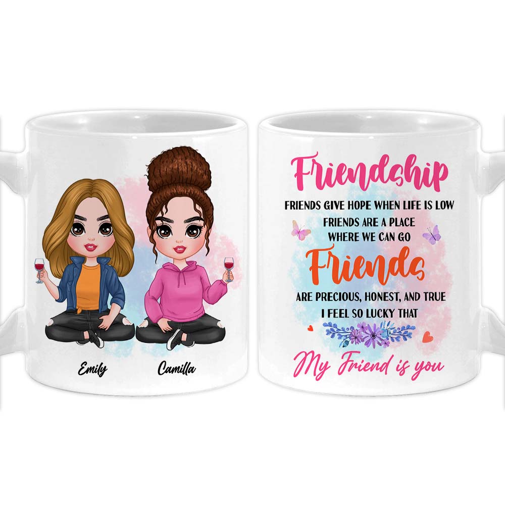 Personalized Friends Gift I Feel So Lucky That  My Friend Is You Mug 31218 Primary Mockup