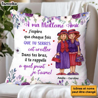 Personalized Gift For Friends French À Ma Meilleure Amie Pillow 30983 thumb 1