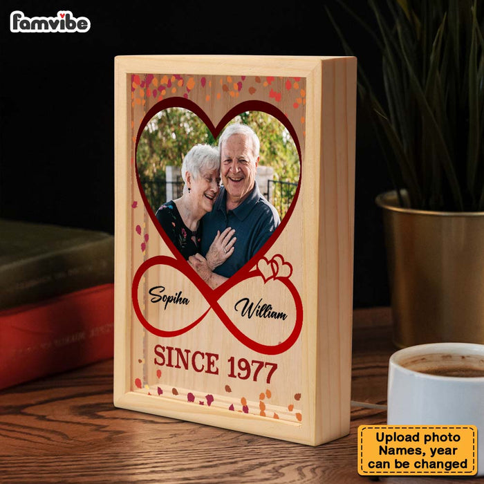 Personalized Couples Gift Upload Photo Since Picture Frame Light Box 31490 1