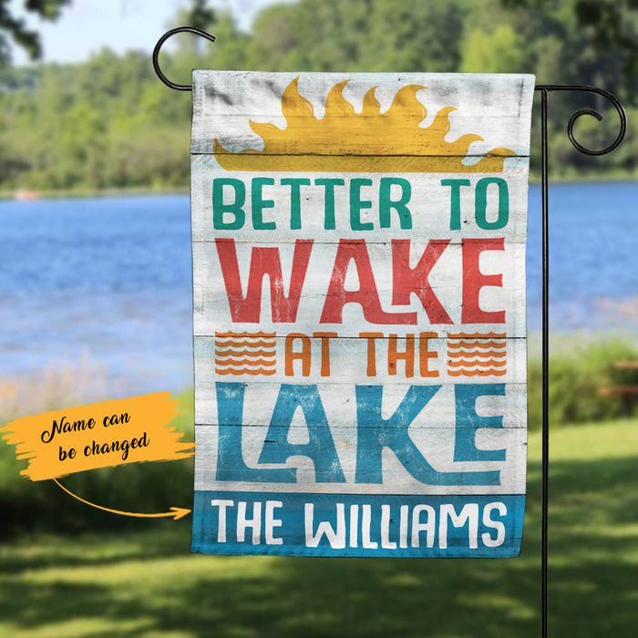 Personalized Lake Garden Flag JN294 85O60 1