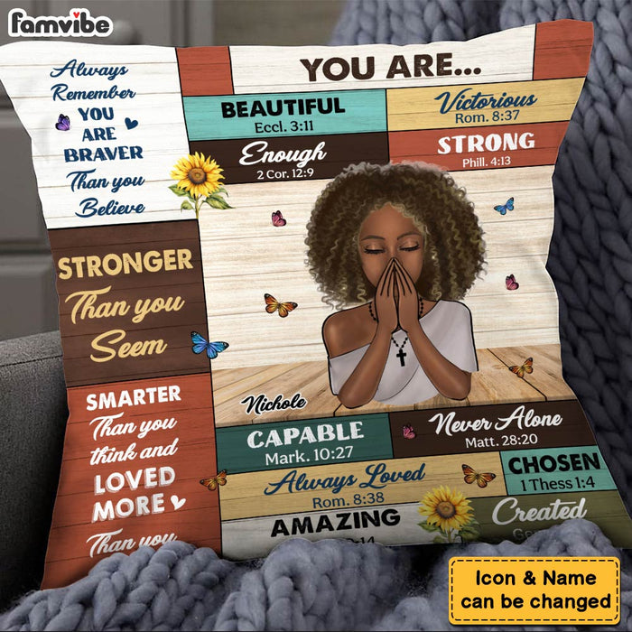 Personalized Inspirational Gift For Daughter You Are Pillow 30776 1
