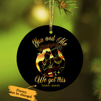 Personalized BWA Couple You And Me Got This  Ornament AG103 30O65 thumb 1