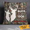 Personalized Hunting Deer Couple Valentine Pillow  JR51 81O34 (Insert Included) 1
