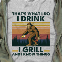 Camping Bigfoot White T Shirt JN127 85O58 thumb 1