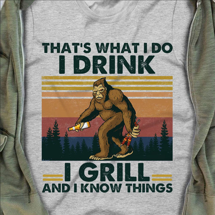 Camping Bigfoot White T Shirt JN127 85O58 1