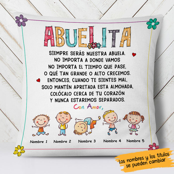 Personalized Grandma Abuela Spanish Pillow AP272 30O58 (Insert Included) 1