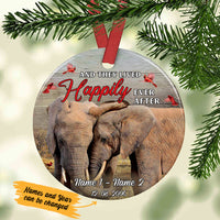 Personalized Elephant Couple  Ornament SB163 67O36 thumb 1