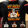 Personalized Dad Swallow Meat BBQ Grill T Shirt JL62 25O53 1