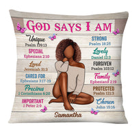 Personalized Gift For Woman God Says I Am Pillow 30503 thumb 1