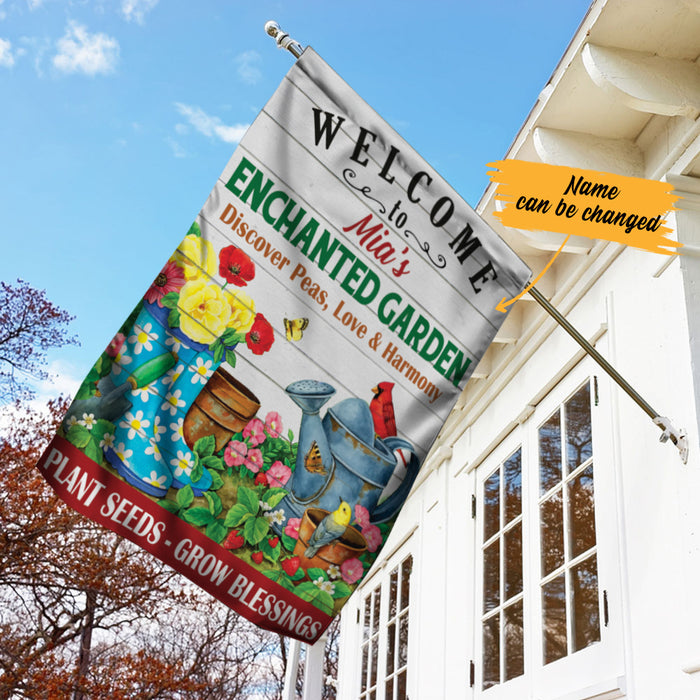 Personalized Plant Seeds Blessings Garden Gardening Flag AG211 28O57 1