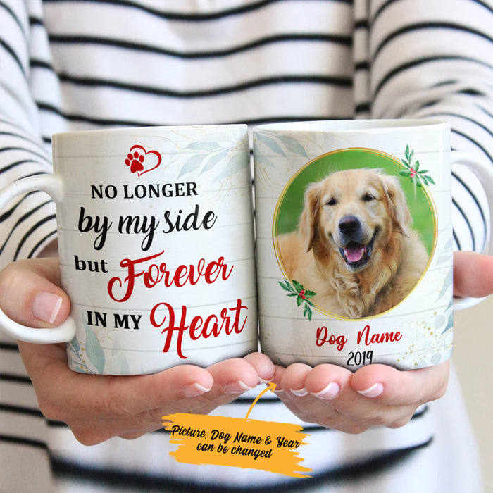 Personalized No Longer By My Side Dog Memorial  MDF Mug NB101 73O36 1