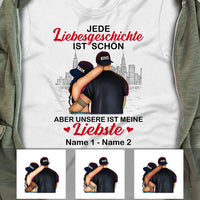 Personalized Couple German Paar Love Story T Shirt MR296 30O53 thumb 1