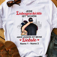 Personalized Couple German Paar Love Story T Shirt MR296 30O53 thumb 1