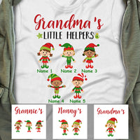 Personalized Grandma Little Helpers Christmas T Shirt OB61 85O34 thumb 1