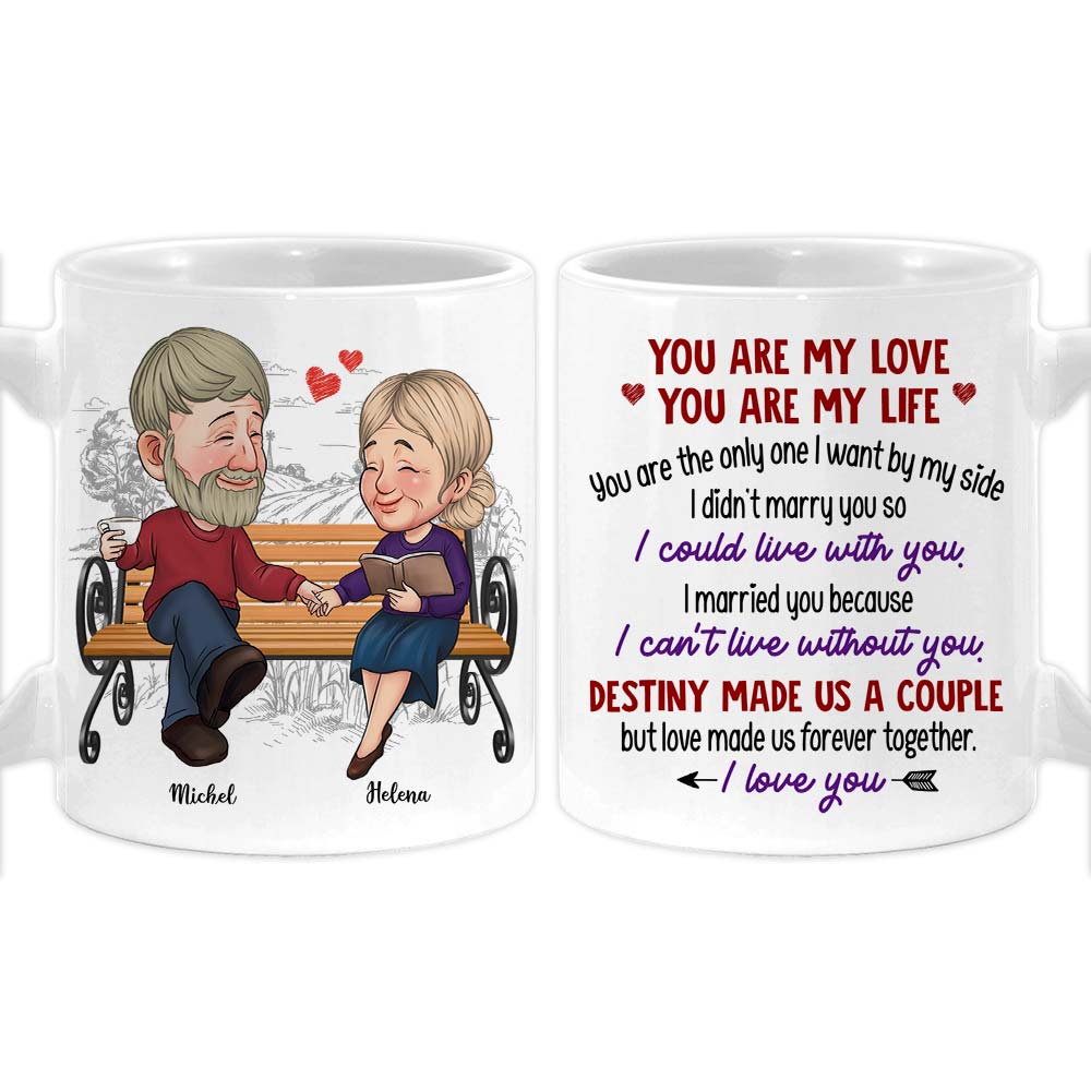 Personalized Couple Gift You Are My Love You Are My Life Mug 31269 Primary Mockup