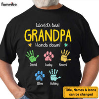Personalized Gift For Grandpa Hands Down Shirt - Hoodie - Sweatshirt 31289 thumb 1