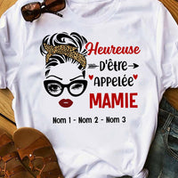 Personalized Mom Grandma Grand-mère French T Shirt AP121 87O53 thumb 1