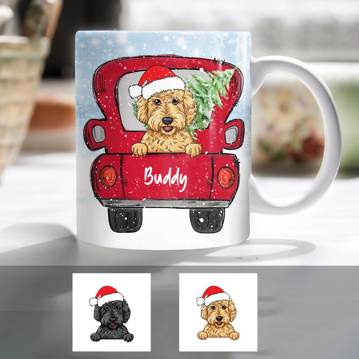 Personalized Goldendoodle Dog Christmas 2022 Mug SB301 81O34 1