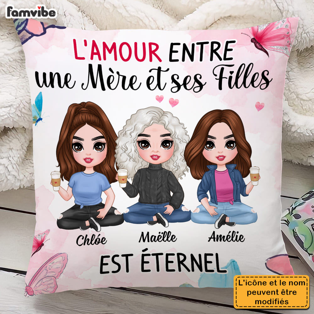 Personalized Gift For Mom Daughter French Pillow 30319 Primary Mockup