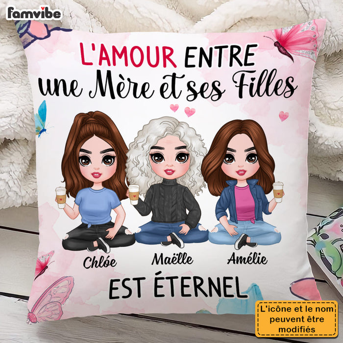 Personalized Gift For Mom Daughter French Pillow 30319 1