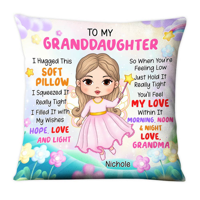 Personalized Gift For Granddaughter Little Fairy Princess Pillow 31029 1