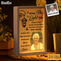 Personalized Memorial Upload Photo Keep The Light On Picture Frame Light Box 31645 thumb 1