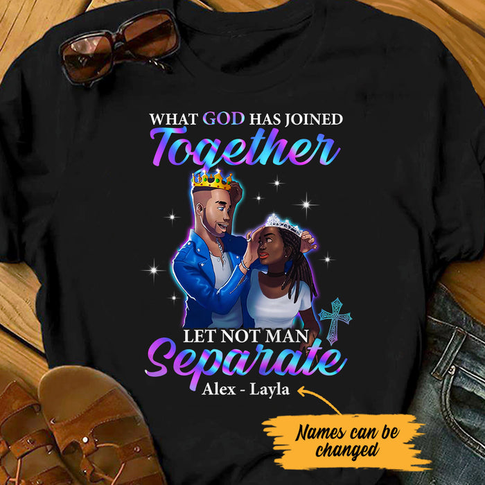 Personalized BWA Couple God Has Joined Together T Shirt AG121 65O53 1