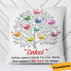 Personalized German Mama Oma Tree Mom Grandma Pillow AP155 65O36 (Insert Included) 1