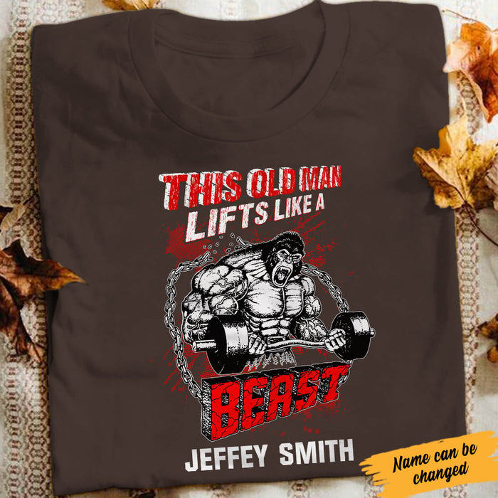 Personalized Gym Beast T Shirt JL11 95O60 1