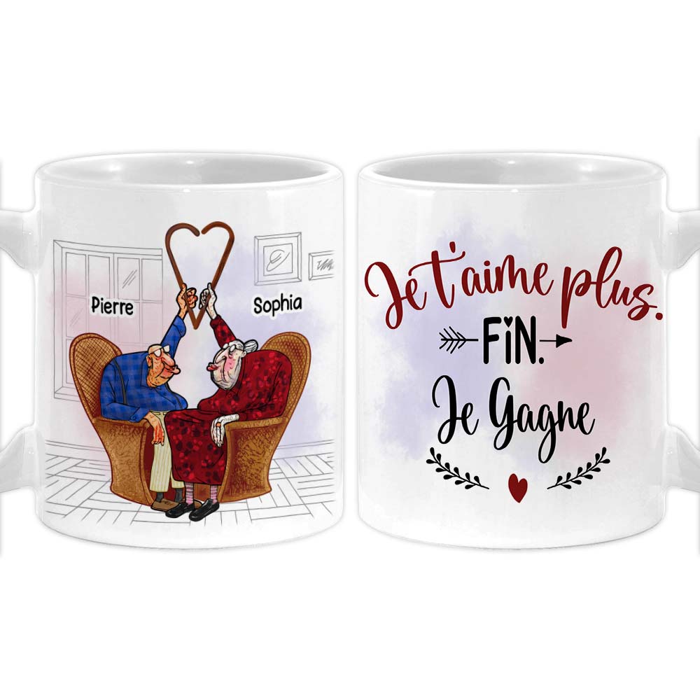Personalized Cadeau Personnalisé Pour Couple : Je T'aime Plus La Fin Je Gagne Mug 30852 Primary Mockup