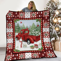 Red Truck Christmas Blanket NB274 81O53 thumb 1