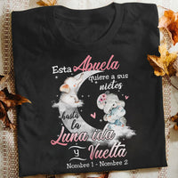 Personalized Elephant Mom Grandma Spanish Mamá Abuela T Shirt AP263 95O34 thumb 1