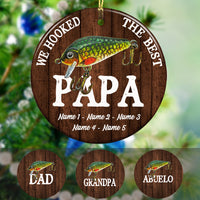 Personalized Dad Fishing Hook  Ornament OB121 95O36 thumb 1