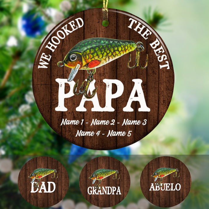 Personalized Dad Fishing Hook  Ornament OB121 95O36 1