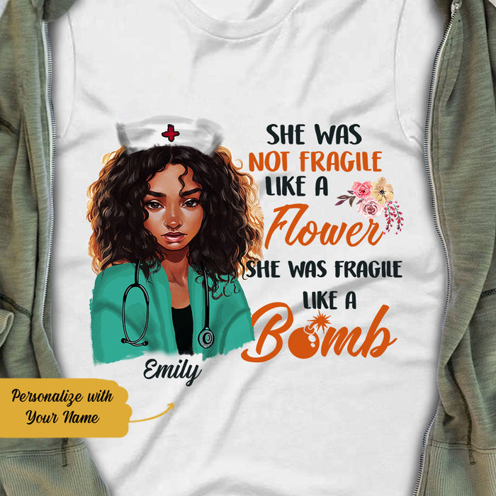 Personalized BWA Nurse Like A Bomb T Shirt AG111 27O58 1