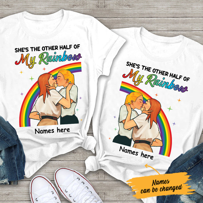 Personalized My Other Half LGBT Lesbian Couple T Shirt SB162 26O47 1