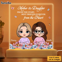 Personalized Gift For Mother And Daughter From The Start Plaque LED Lamp Night Light 32262 thumb 1