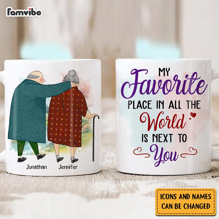 Personalized Couple My Favorite Place In All The World Is Next To You Mug 31132 1