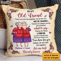 Personalized Gift To My Old Friend Polka Dot Pillow 30921 thumb 1