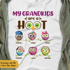 Personalized Grandma Owl White T Shirt JN174 85O58 1