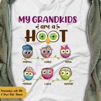 Personalized Grandma Owl White T Shirt JN174 85O58 thumb 1