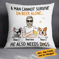 Personalized Dog Dad Pillow MY112 30O34 (Insert Included) thumb 1