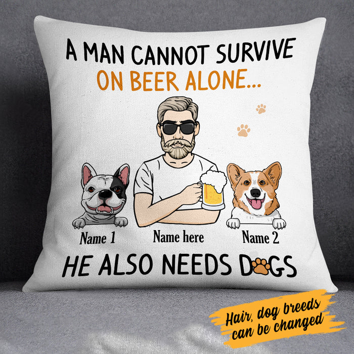 Personalized Dog Dad Pillow MY112 30O34 (Insert Included) 1