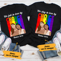Personalized LGBT Lesbian Couple T Shirt SB163 85O65 thumb 1