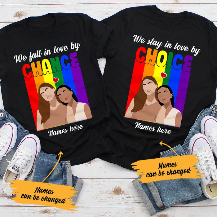 Personalized LGBT Lesbian Couple T Shirt SB163 85O65 1