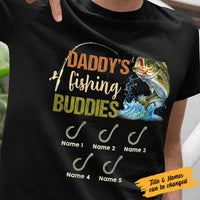 Personalized Dad Grandpa Fishing Buddies T Shirt AP202 30O58 thumb 1