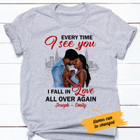 Personalized I Fall In Love Again BWA Couple T Shirt AG271 29O47 thumb 1